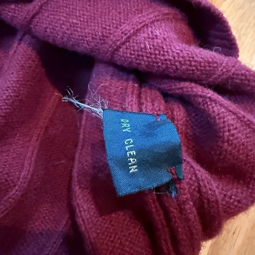 Vintage Polo Ralph Lauren 100% Lambs Wool Sweater Vest Men’s Size XL Burgundy